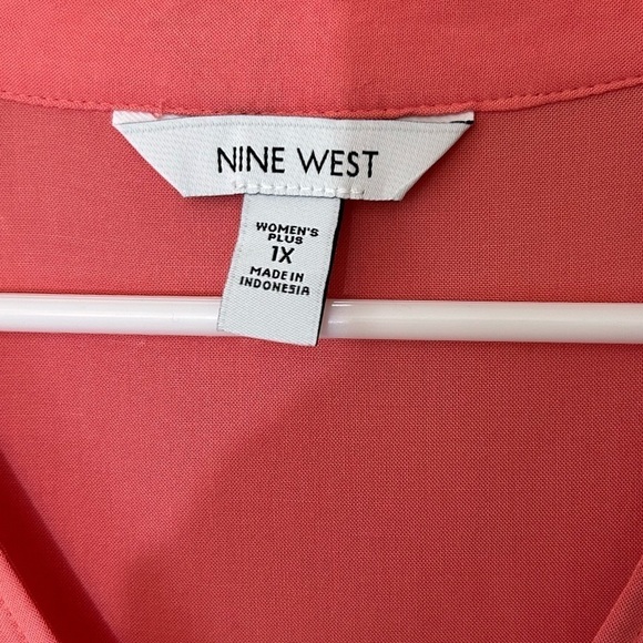Nine West Coral Sleeveless Tiered Drop Waist Summer Dress NEW - Picture 5 of 5